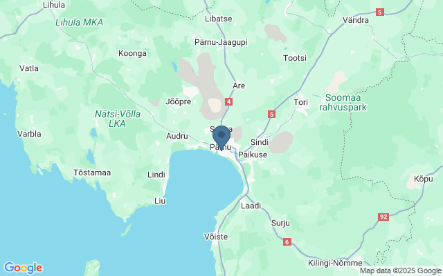 Kaart met locatie Eliisabeti kirik